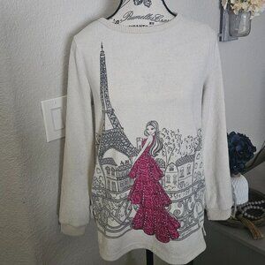 3 Love + Lace Paris Theme Long Sleeve Sweaters